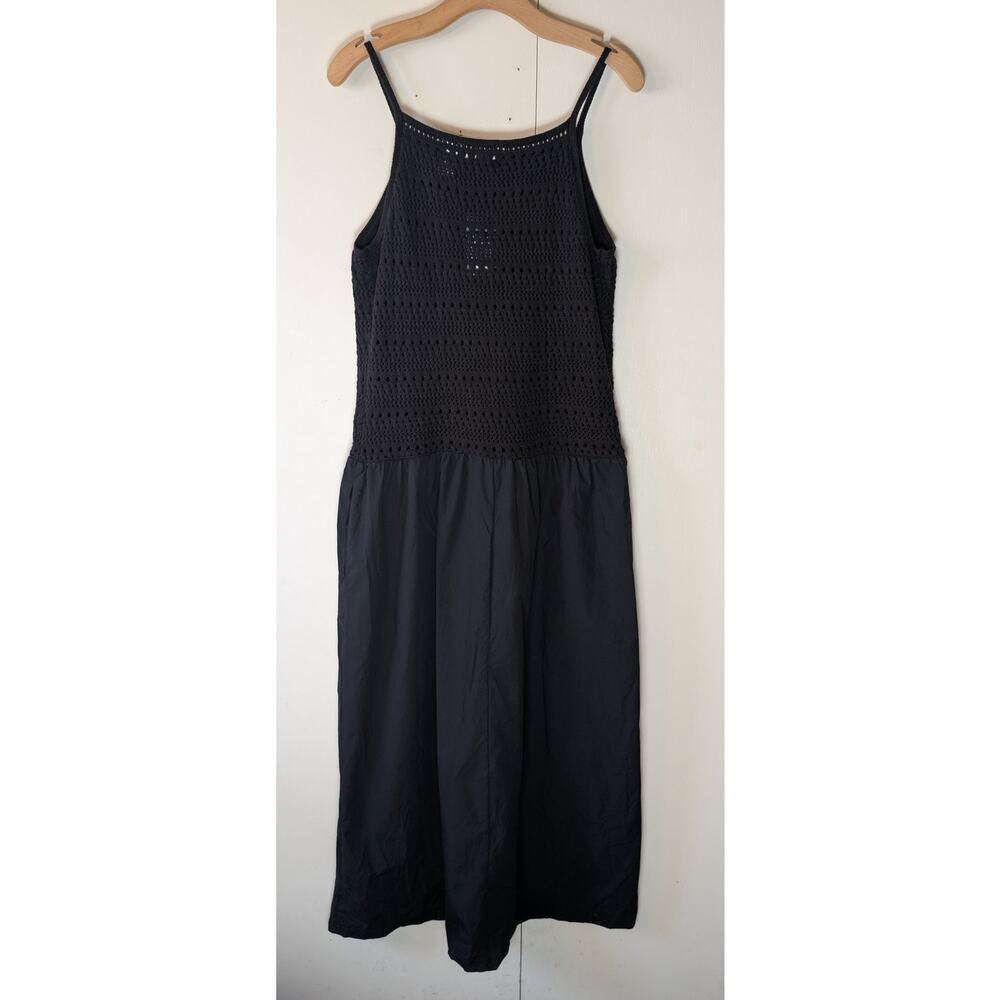 Universal Thread Black Crochet Top Maxi Dress XL
